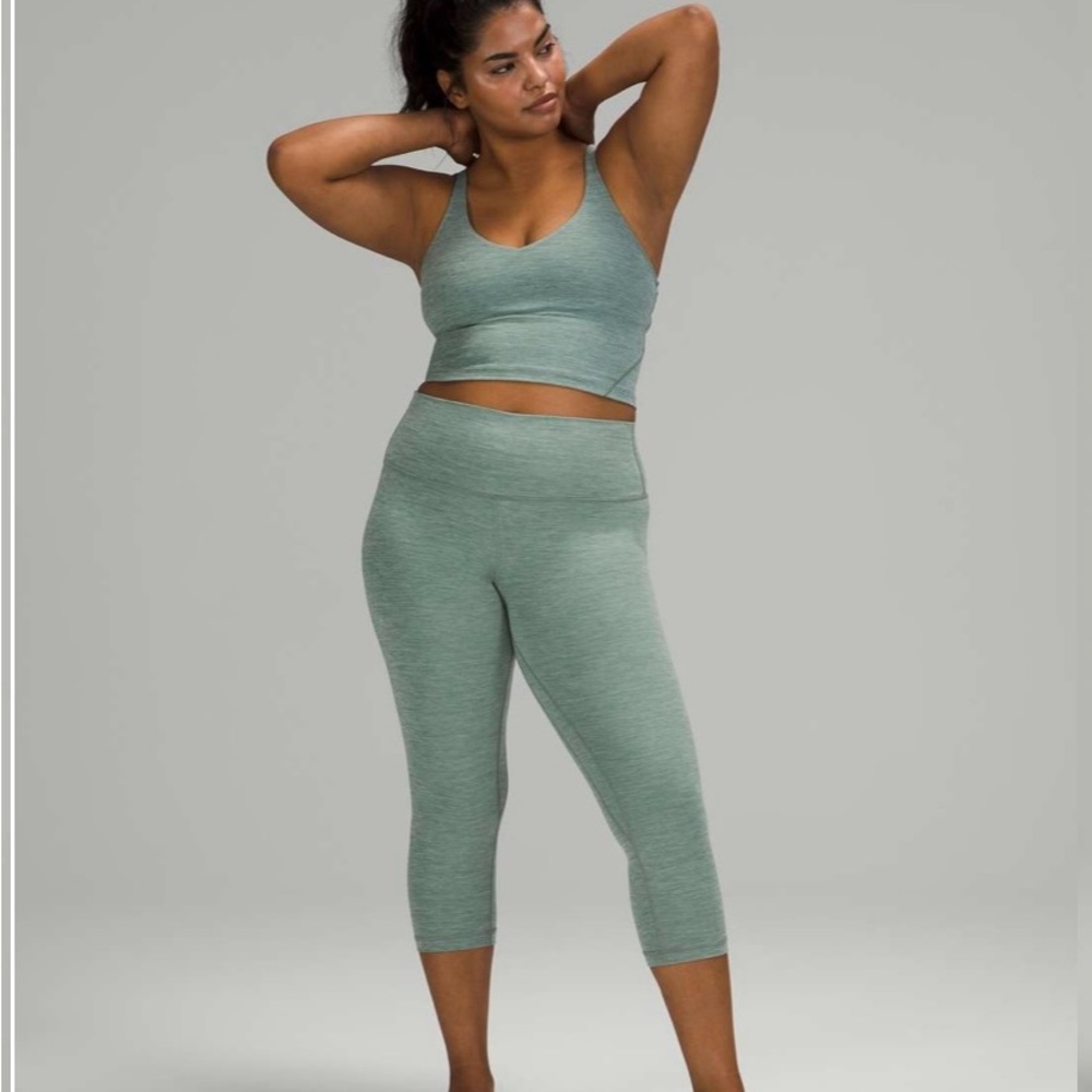 Lululemon Align 21” Crop Heathered Tidewater Teal